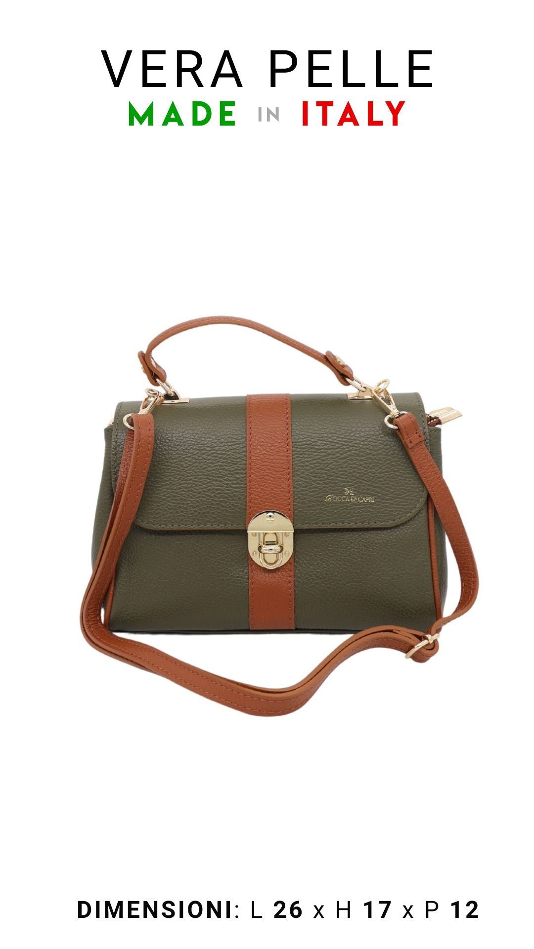 Borsa Flap Bag Morbida Fernet - Rocca Di Capri