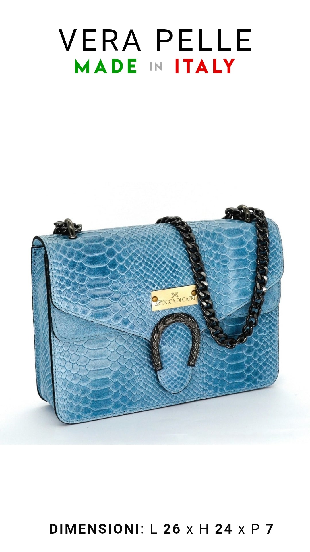 Borsa Messenger Bag Cobra - Rocca Di Capri