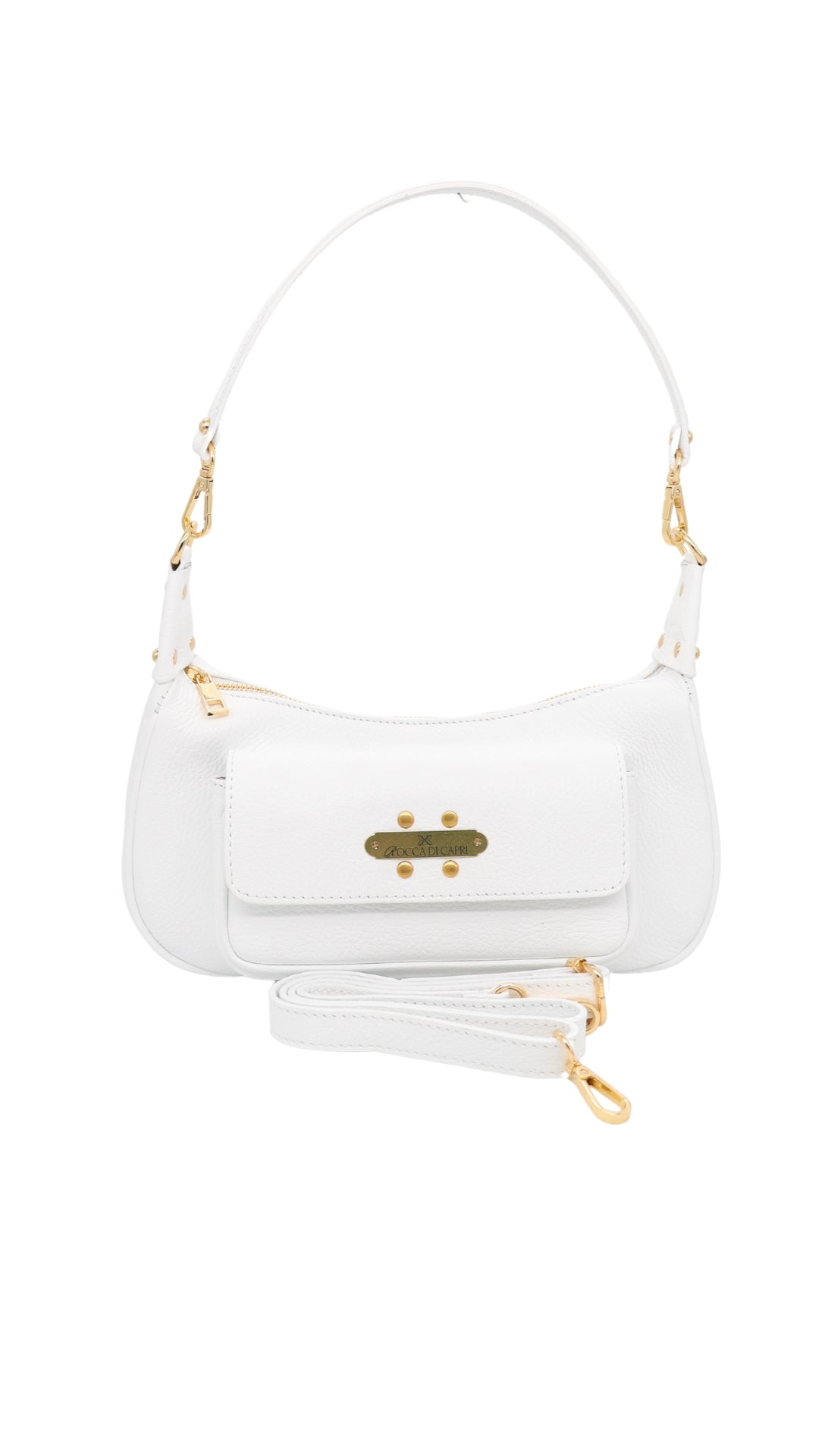 Borsa Hobo Bag Snow White - Rocca Di Capri