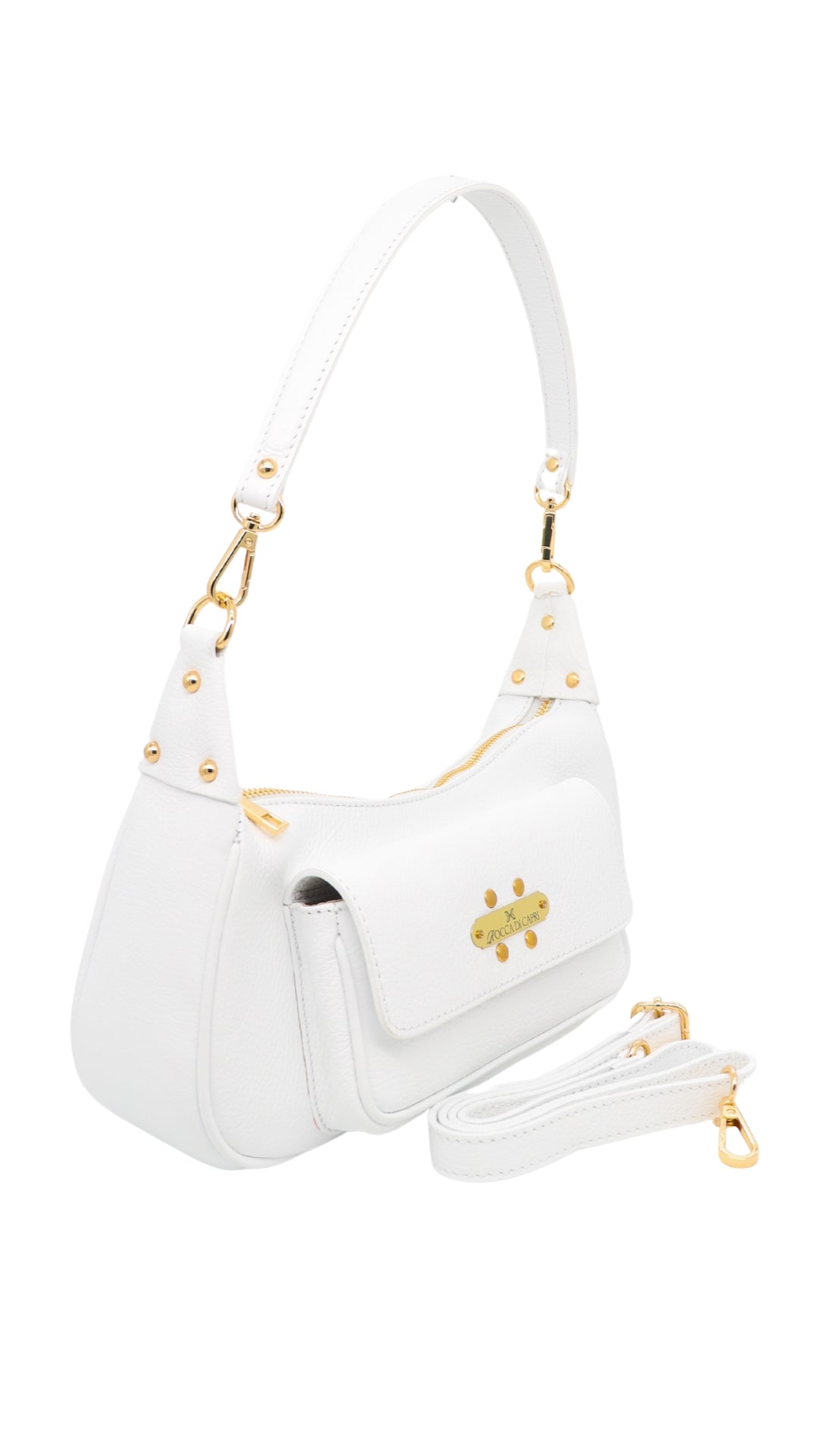 Borsa Hobo Bag Snow White - Rocca Di Capri