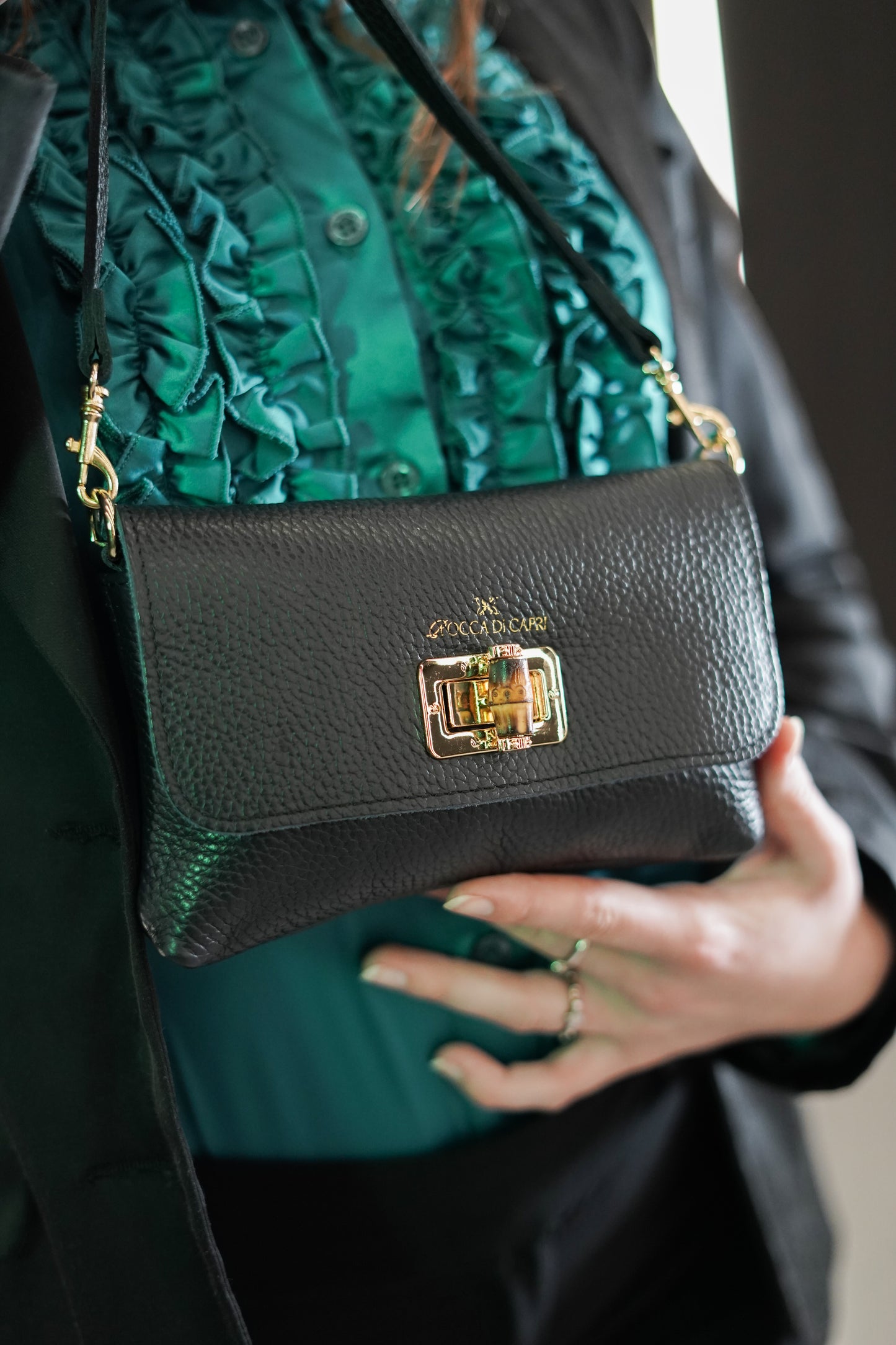 Borsa Baguette Cognac - Rocca Di Capri