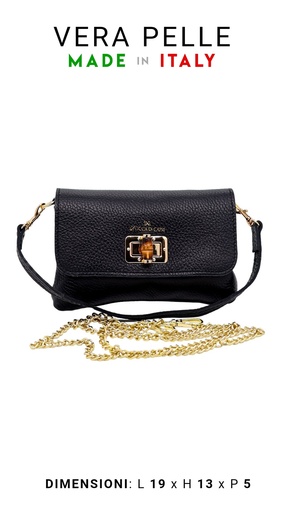 Borsa Baguette Cognac - Rocca Di Capri