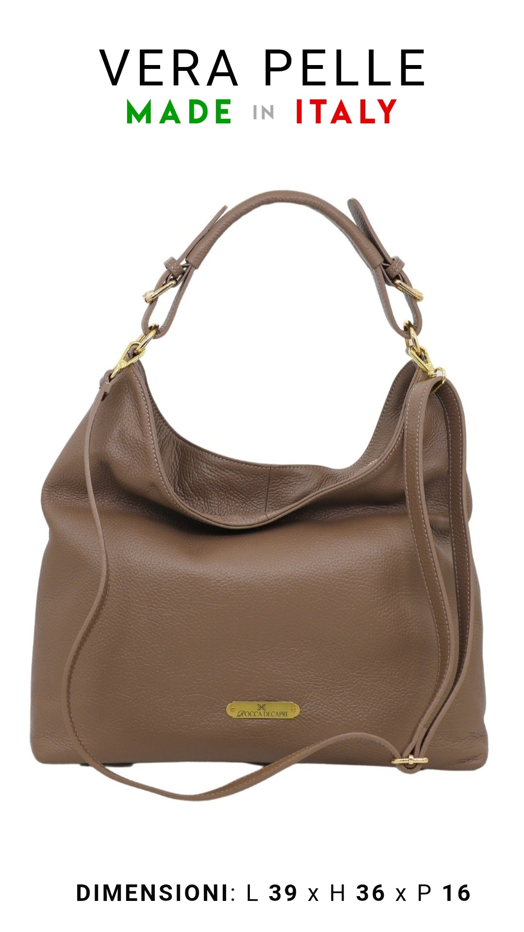 Borsa Shopper Bag Morbida Crudelia - Rocca Di Capri