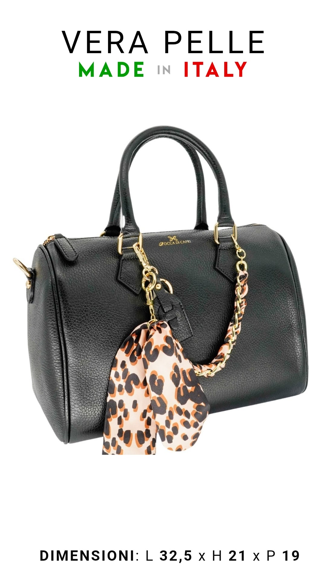 Borsa Bauletto Alkermes Grande - Rocca Di Capri